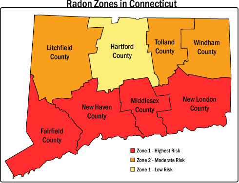 CT Radon Gas Map